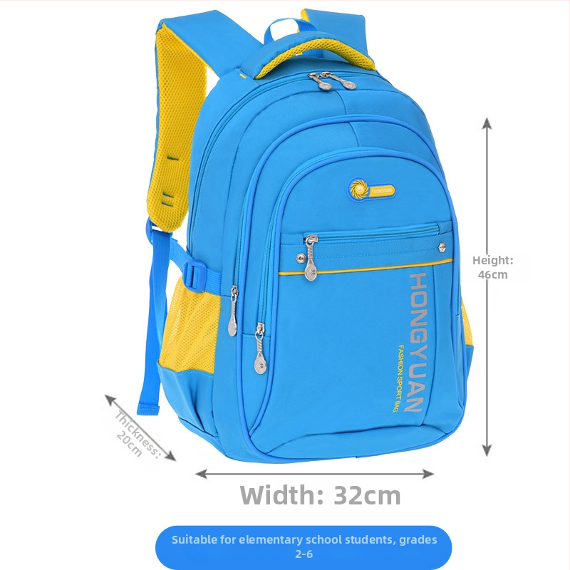 Unisex põhikooli seljakott – Oxford kangas, hingav, veekindel, kulumiskindel, õhu padja rihm.