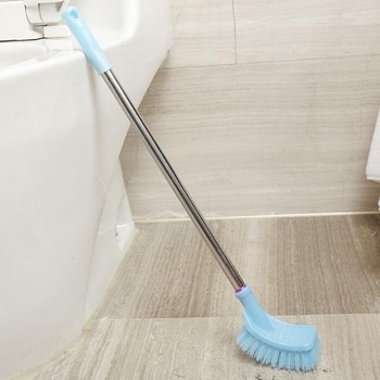Set četkica za WC s ručkom od nehrđajućeg čelika, zidna montaža, duga drška, plastična glava