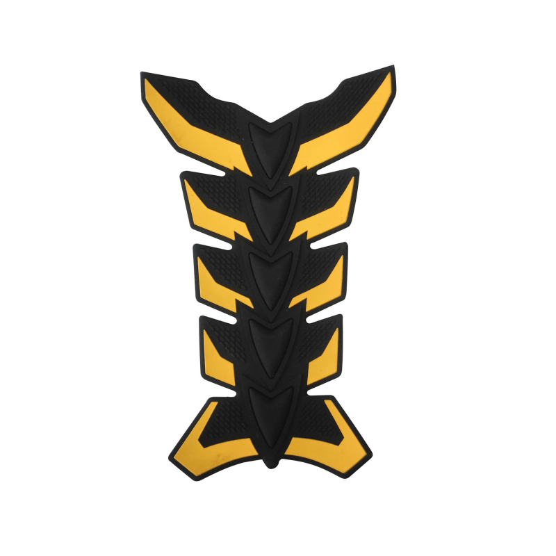 Стикер за капачката на резервоара на мотоциклет, 3D рисунка рибена кост, 3D стикер материал, монтаж със лепило