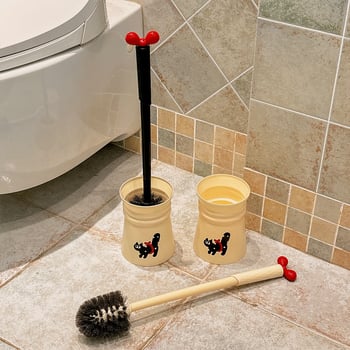 Set de perii pentru toaletă cu montaj pe perete | material plastic | brand Lemon book | 1 bucată