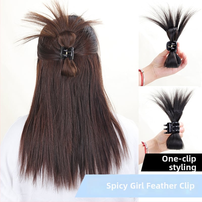 Poni juuksepik - juuksekimps, kõrge temperatuuriga traat, ei sobi värvimiseks