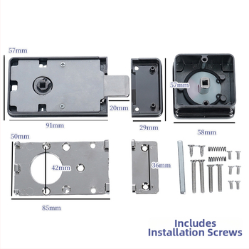 Nerūdijančio plieno durų spyna viešosios tualeto pertvarai su indikatoriumi – dviejų dalių rinkinys, Suoweigu, modernus minimalistinis stilius
