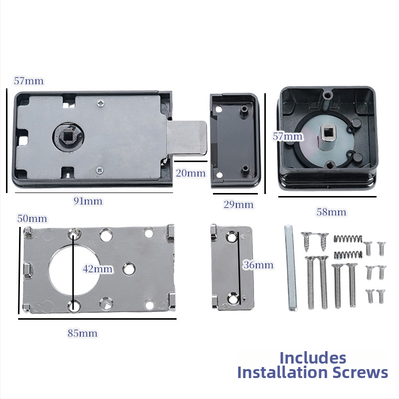Nerūsējošā tērauda durvju slēdzene publiskās tualetes atdalīšanai ar indikatoru – divu daļu komplekts, Suoweigu, mūsdienīgs minimālisms