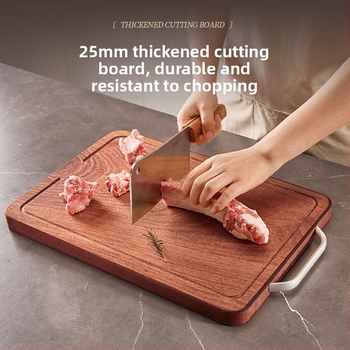 Drevená doska na krájanie, Kmd/kemanduo, obojstranná, domáce použitie, moderný minimalistický štýl