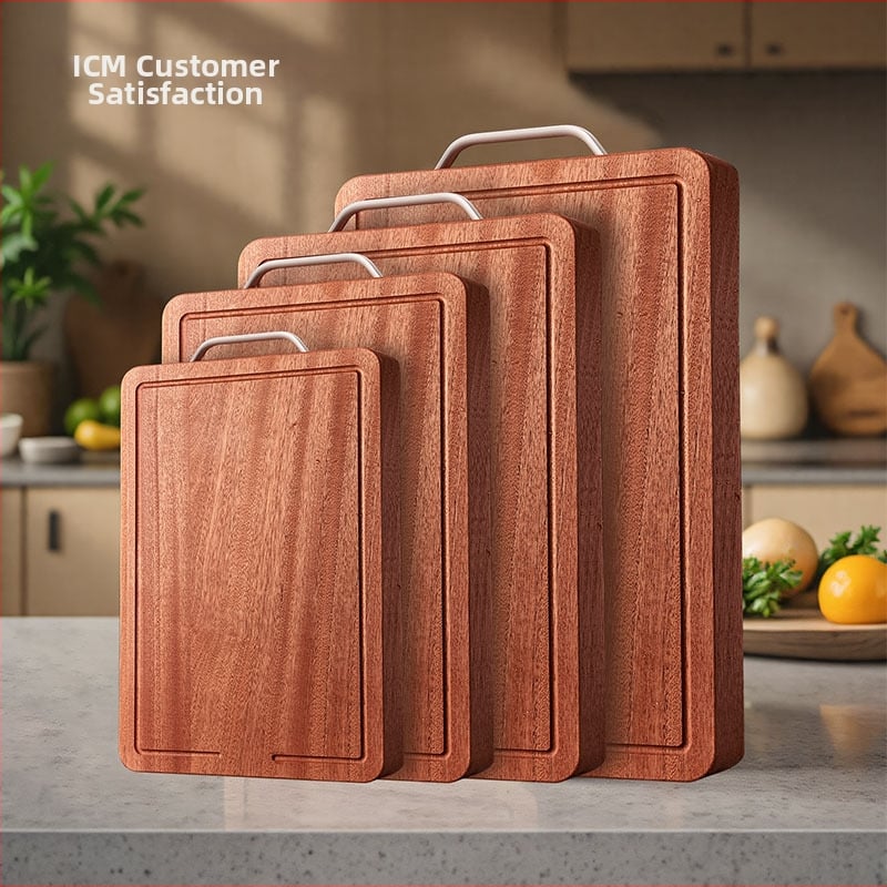 Drevená doska na krájanie, Kmd/kemanduo, obojstranná, domáce použitie, moderný minimalistický štýl