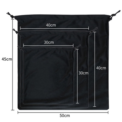 Nubukist kott nööriga – pehme kaitseorganisaator meigile, aluspesule ja riietele