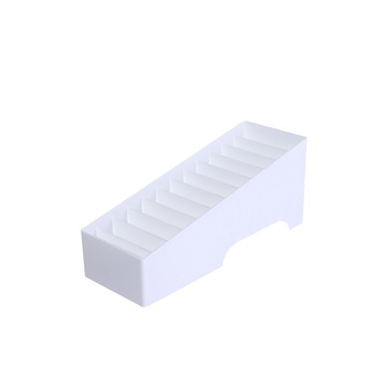 Több rekeszes asztali tároló doboz, PP műanyagból, 12 literes kapacitás, modern letisztult stílus