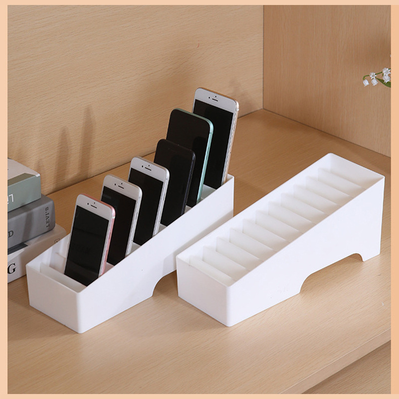 Több rekeszes asztali tároló doboz, PP műanyagból, 12 literes kapacitás, modern letisztult stílus