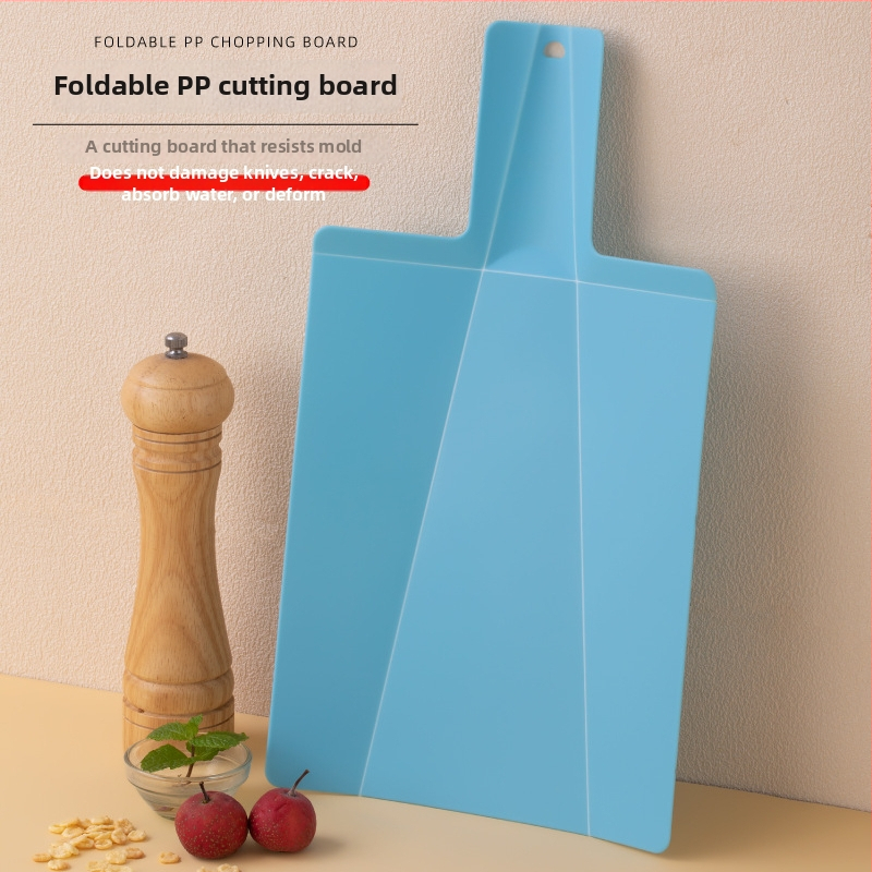 Zložiteľná plastová doska na krájanie s tvarom lopatky, kuchynský doplnok (PP; sterilizácia; protišmyková; antibakteriálna; bakteriostatická)