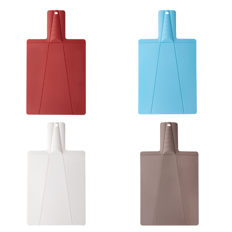 Zložiteľná plastová doska na krájanie s tvarom lopatky, kuchynský doplnok (PP; sterilizácia; protišmyková; antibakteriálna; bakteriostatická)