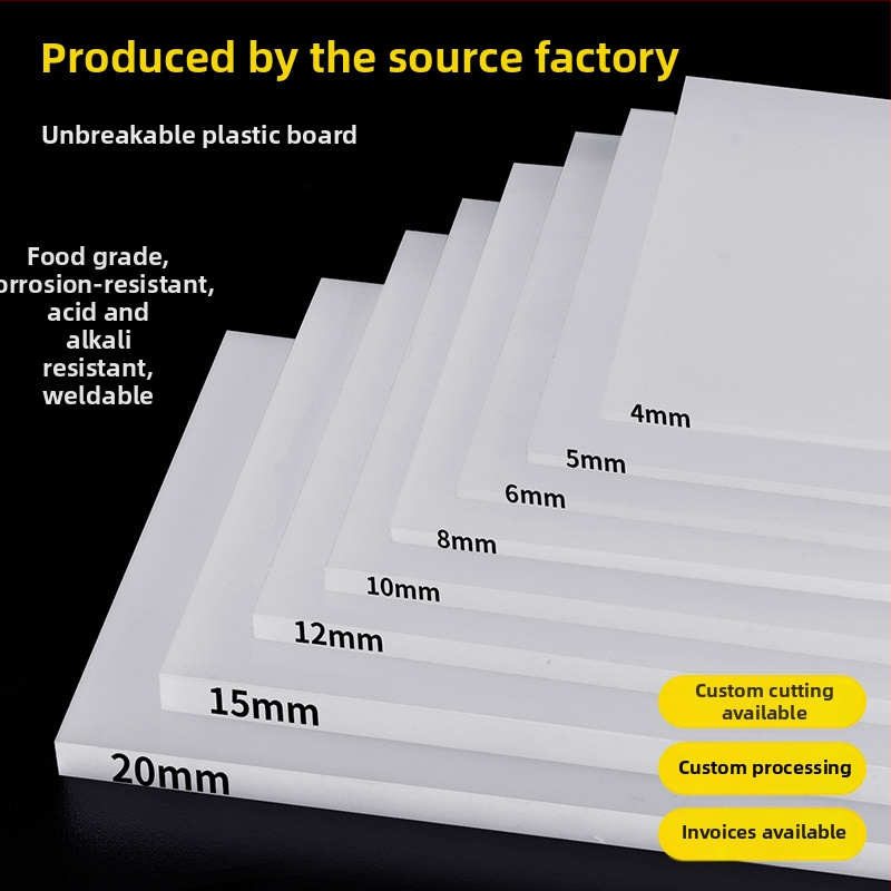 PP plastmasas plāksne - izturīga pret skābēm un sārmiem, ugunsizturīga, pārtikas klases (paredzēta ūdens tvertnēm)