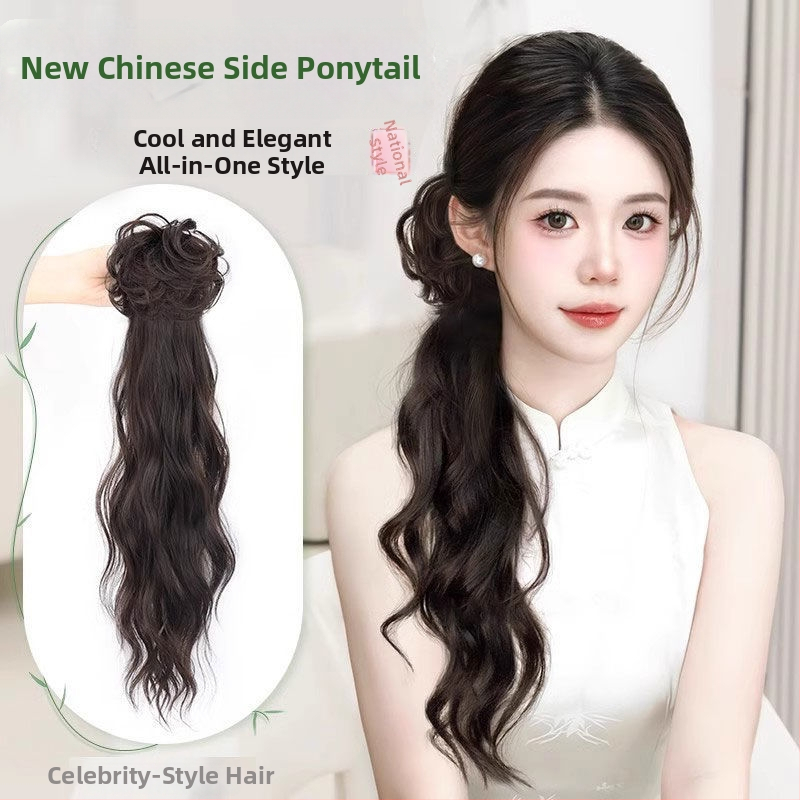 Parukas ar zemu astiņu – karstumizturīgs vads, ei sobi karstajam krāsošanai, sobib iga naha toonile ja näokuju, model: Wig ponytail