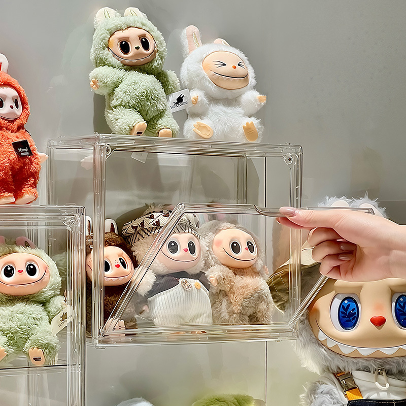 Cutie de afișare din acril transparentă – suport de expunere pentru figuri blind-box