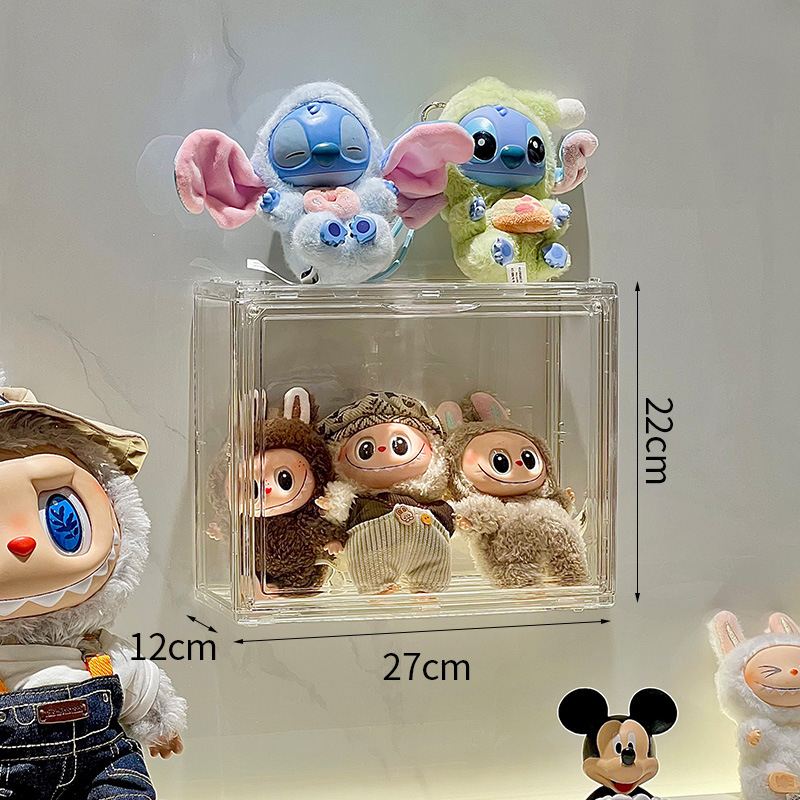 Cutie de afișare din acril transparentă – suport de expunere pentru figuri blind-box