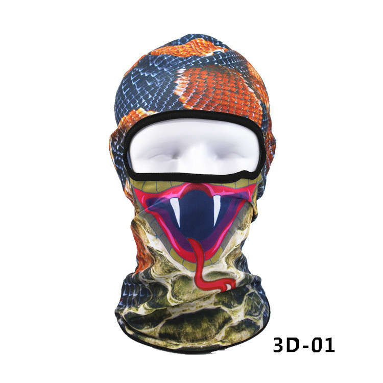 Ruidong lauko dviračių kaukė – 3D Facekini, saulės apsauga, poliesteris, unisex, pritaikoma apdorojimas
