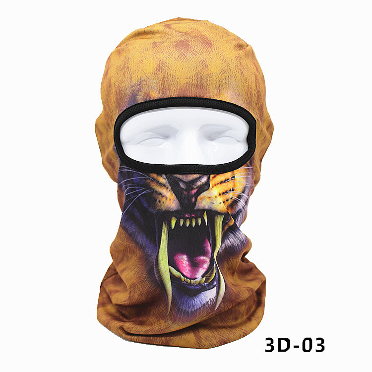 Ruidong lauko dviračių kaukė – 3D Facekini, saulės apsauga, poliesteris, unisex, pritaikoma apdorojimas