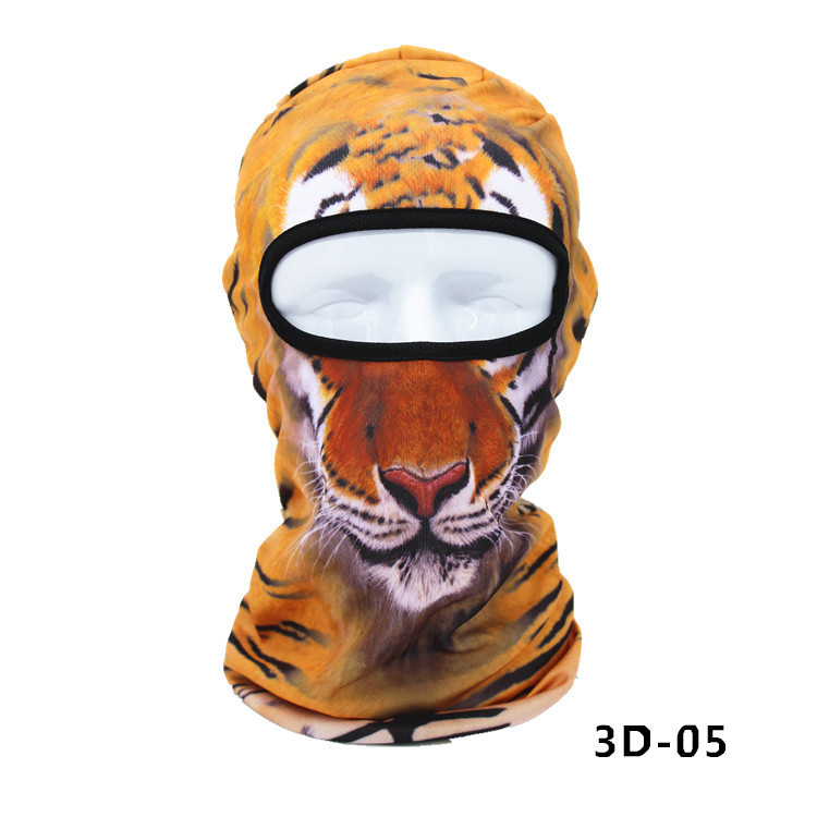 Ruidong lauko dviračių kaukė – 3D Facekini, saulės apsauga, poliesteris, unisex, pritaikoma apdorojimas