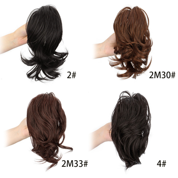 Parukas klipsiga, mermaid lokid, pool-üles tõstetud stiil, kuumuskindel sünteetiline juuksehooldus PY103
