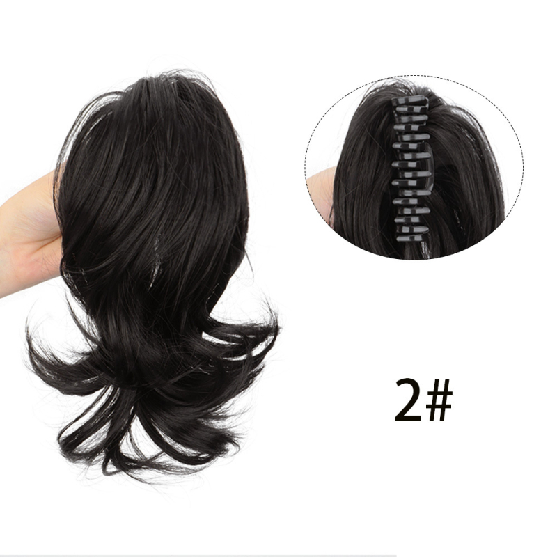 Parukas klipsiga, mermaid lokid, pool-üles tõstetud stiil, kuumuskindel sünteetiline juuksehooldus PY103