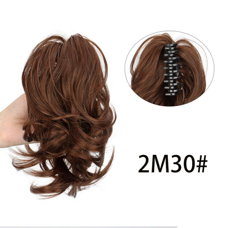 Parukas klipsiga, mermaid lokid, pool-üles tõstetud stiil, kuumuskindel sünteetiline juuksehooldus PY103