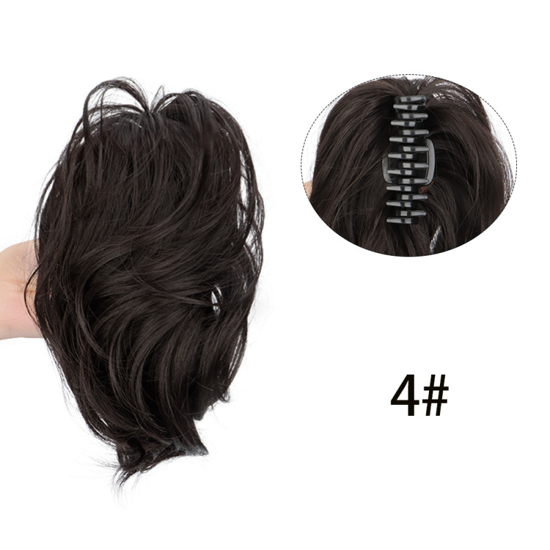 Parukas klipsiga, mermaid lokid, pool-üles tõstetud stiil, kuumuskindel sünteetiline juuksehooldus PY103