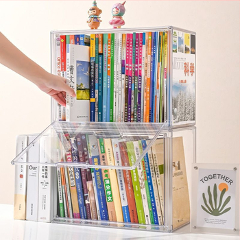 HY-868 PET-plastikust laua hoiukarp, 24L tolmukindel