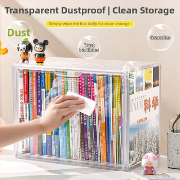 HY-868 PET-plastikust laua hoiukarp, 24L tolmukindel