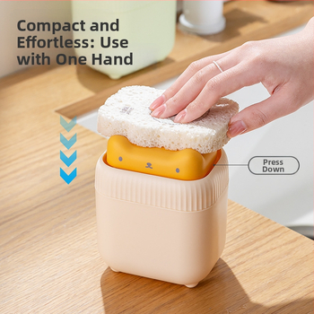 Virtuvės muilo dozatorius Heart-made, rankinis paspaudimas, ABS, lengvas prabangos stilius, injekcinis liejimas