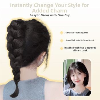 Ponytail parukas klipiga — kimbu mehhanism, kõrgel temperatuuril vastupidavad kiud, loomulik välimus, ei sobi kuumale värvimisele, bränd Wenze Xiu