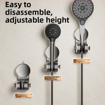 Siurbimo dušo laikiklis — be gręžimo, reguliuojama dušo galvos pagrindas, plastikas, modelis 137