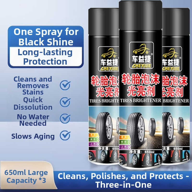 Powerful Factory Sada údržby pneumat a kolies: čistiaca pena, lesk a údržba (kompletná sada)