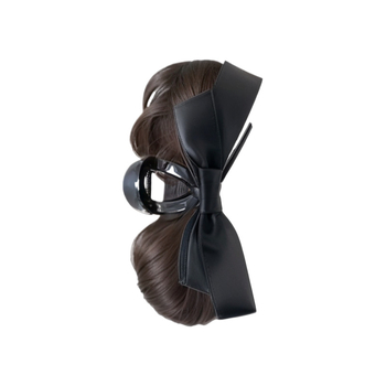 Perucă cu coadă și clips pentru coc pufoasă în spate — lucrată manual, sârmă rezistentă la temperatură, coadă compactă, nu se vopsește și nu se poate face perm