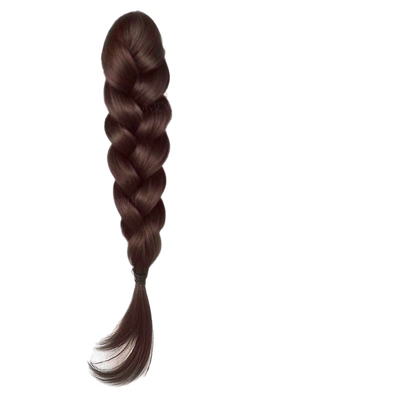 Perika s visokim repom i pletenicama - Visoki rep, pletenice, vlakna otporna na toplinu, model Grip Braids, volumen