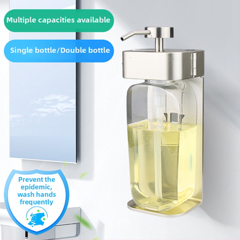 Sieninis muilo dozatorius – nerūdijančio plieno ir plastiko konstrukcija, galvų variantai: viengubas/dvigubas/trigubas, rankinis spaudimas, injekcinis formavimas, lengvas prabangos stilius