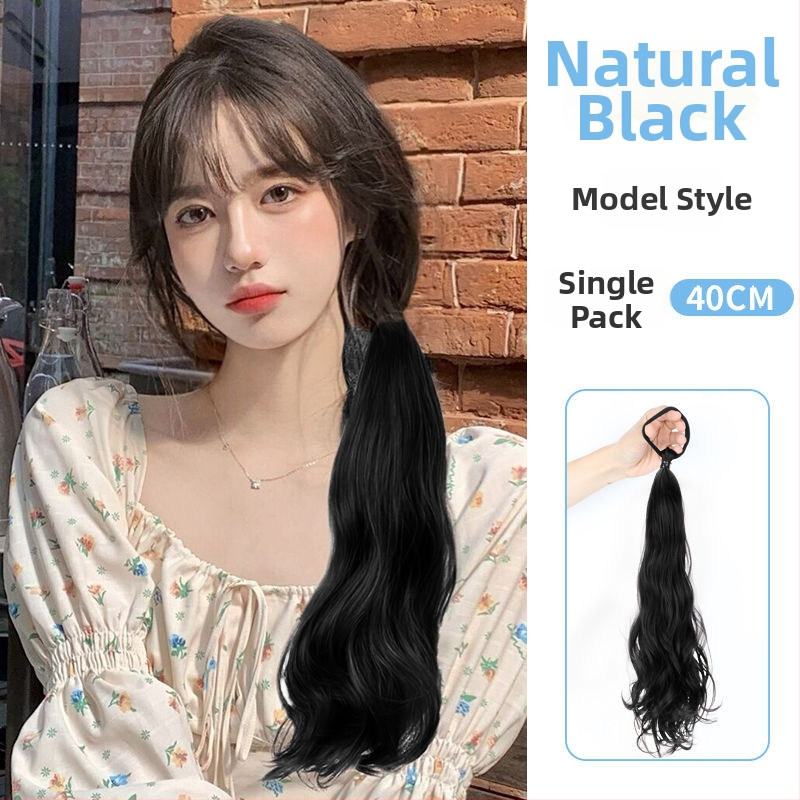 Parukas kahekordse hobusesabaga, sobib kõrge hobusesaba loomisel, kuumuskindlad kiududest, Guifu Ya kaubamärk, mudel 000123