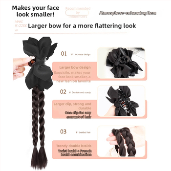 Poni stiilimise tööriist koos kahepoolse punutise klipi ja vöögiga — Kõrge temperatuuriga traat; Mehhaniline töötlemine; Ei sobi värvimiseks ega sirgendamiseks