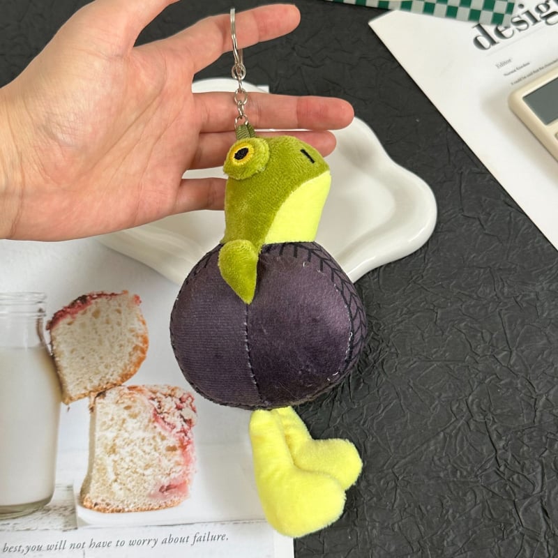 Plišani ključni privjesak — životinjska pliš igračka s motivima raka i slona, prilagodljivo prema uzorku