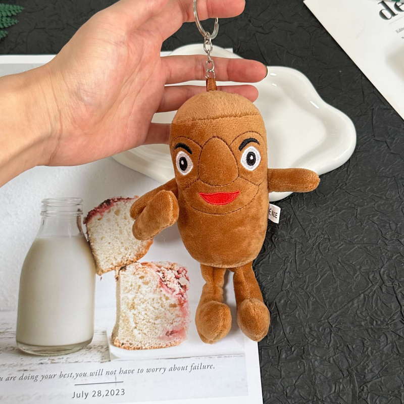 Plišani ključni privjesak — životinjska pliš igračka s motivima raka i slona, prilagodljivo prema uzorku