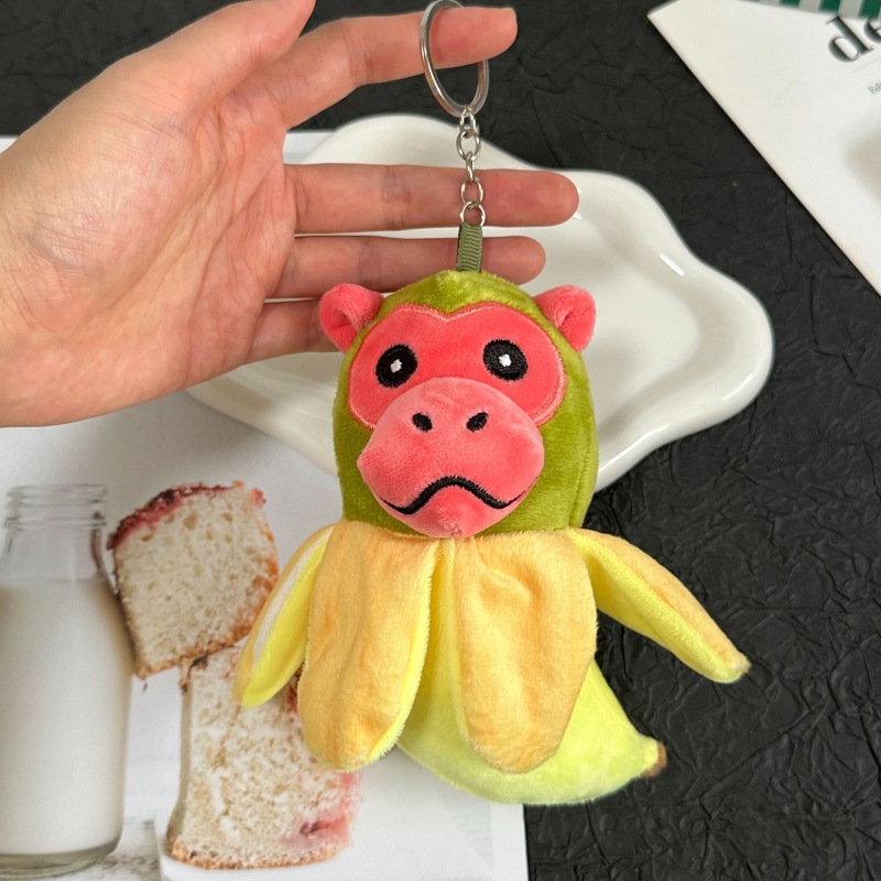 Plišani ključni privjesak — životinjska pliš igračka s motivima raka i slona, prilagodljivo prema uzorku