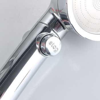 Ručná sprchová hlavica so 3 režimami, úsporná na vodu, s jedným tlačidlom na zastavenie vody a odnímateľnou umývateľnou tryskou