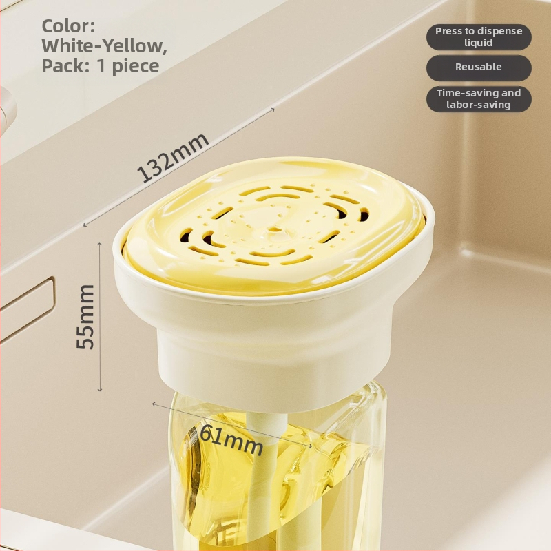 Zhongheng indų plovimo skysčio dozatorius, rankinis paspaudimas, svoris 71 g, lygus paviršius, modelio kodai B5441/B5442