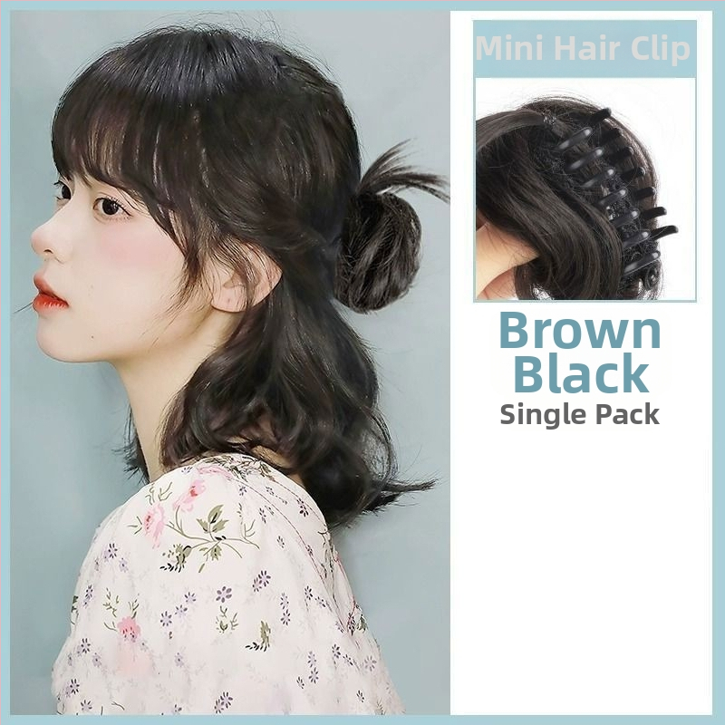 Naisepa parukas ponnytail stiiliga, realistlikud juuksed, külgnurk ja loomulik updo, kõrge temperatuuriga traat, mehhanism, värvimine või perm pole lubatud