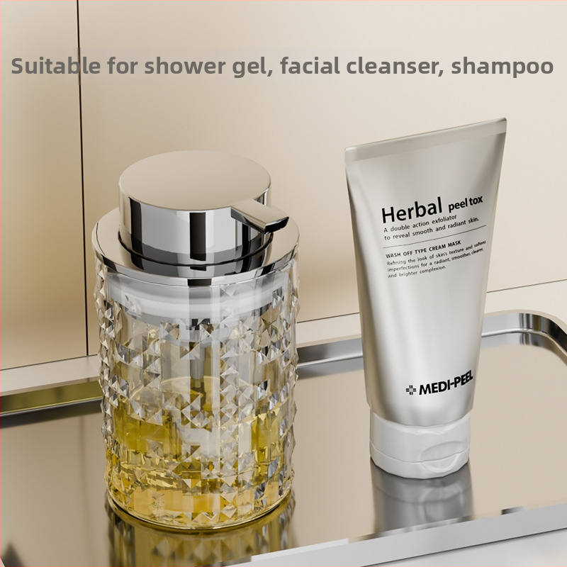 Time Machine putojantis rankų plovimo indas – PET, šviesiai prabangos stilius, dozavimas paspaudimu, poliruotas paviršius