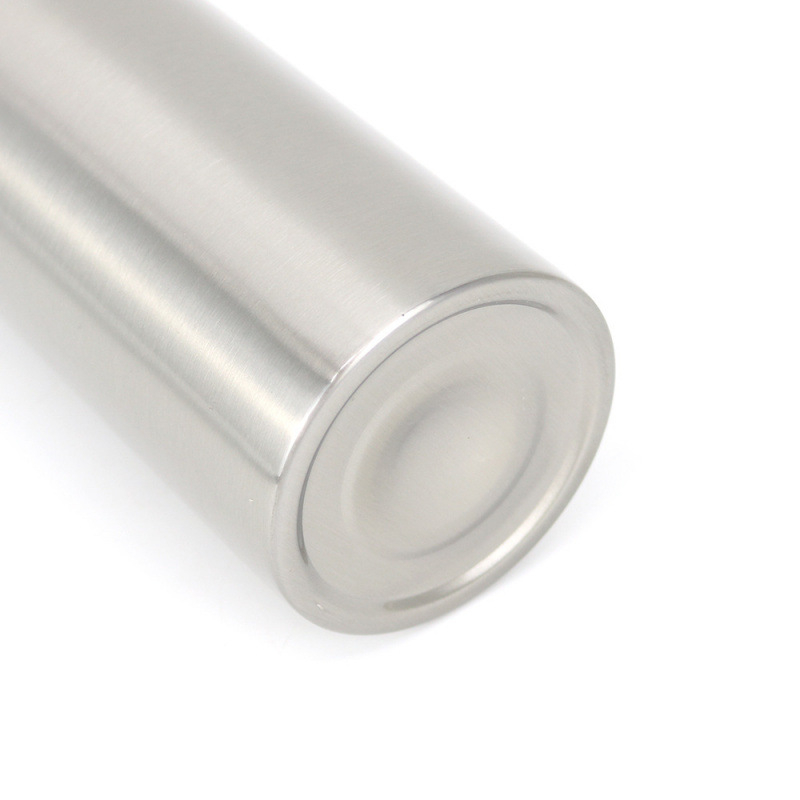 304 nerūdijančio plieno dozatorius buteliukas muilui, rankų dezinfekavimui, dušo gel, losjonui ir šampūnui — šlifuota paviršiaus, paspaudimo mechanizmas, šiuolaikinis minimalistinis dizainas