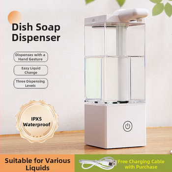 Automatinis skysčio dozatorius indų plovimui – sieninis, plastiko, injekcinis formavimas, jutiklio funkcija, prekė Lycra xi sound