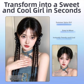 Juukseaksessuaar ponnytailiga — kõrge temperatuuriga traat, mudel: väike vibu