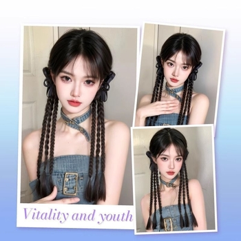 Juukseaksessuaar ponnytailiga — kõrge temperatuuriga traat, mudel: väike vibu