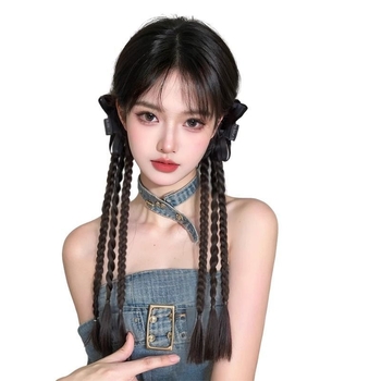 Juukseaksessuaar ponnytailiga — kõrge temperatuuriga traat, mudel: väike vibu