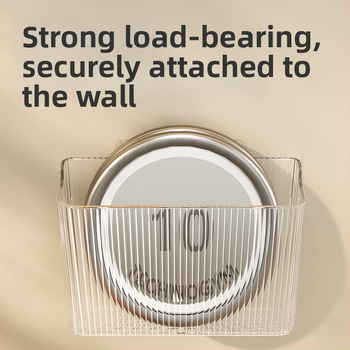 Köögihoiukorv – plastikust, seinale riputatav organiseerija puuviljadele ja köögiviljadele, kaasaegne minimalistlik stiil, välja anti 2024. aastal