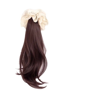 Parukas punutisega sabaga, Korea stiilis külgmine saba, kuumakindel juhtmestik, ei värviks